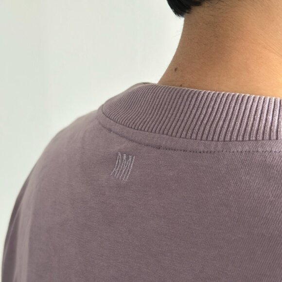 AMI Paris Purple Ami de Coeur Long Sleeve T-Shirt – Size L - Picture 5 of 9